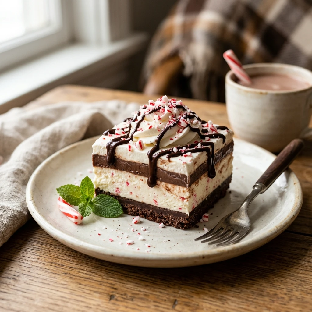 Chocolate Peppermint Lasagna