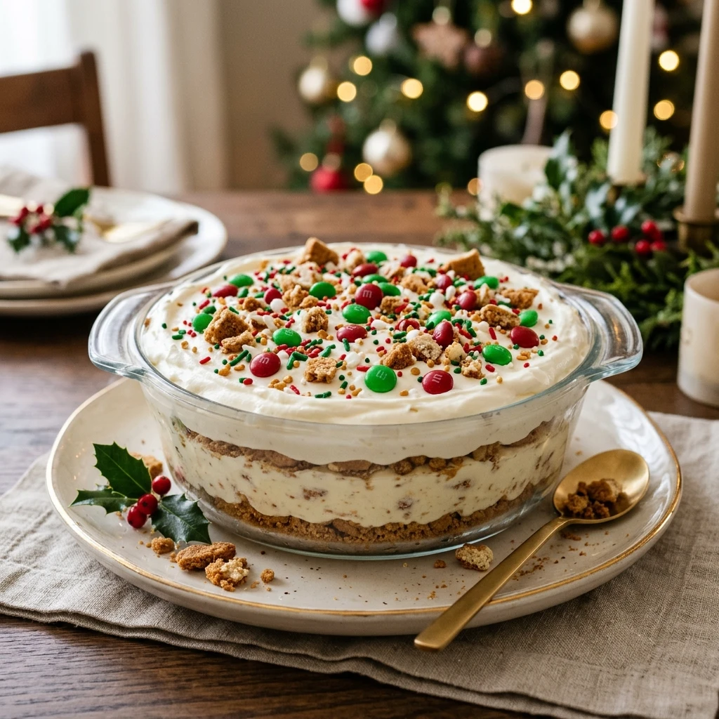 Christmas Cookie Lasagna Dessert