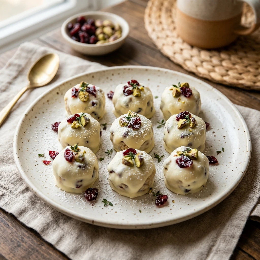 Cranberry White Chocolate Bites