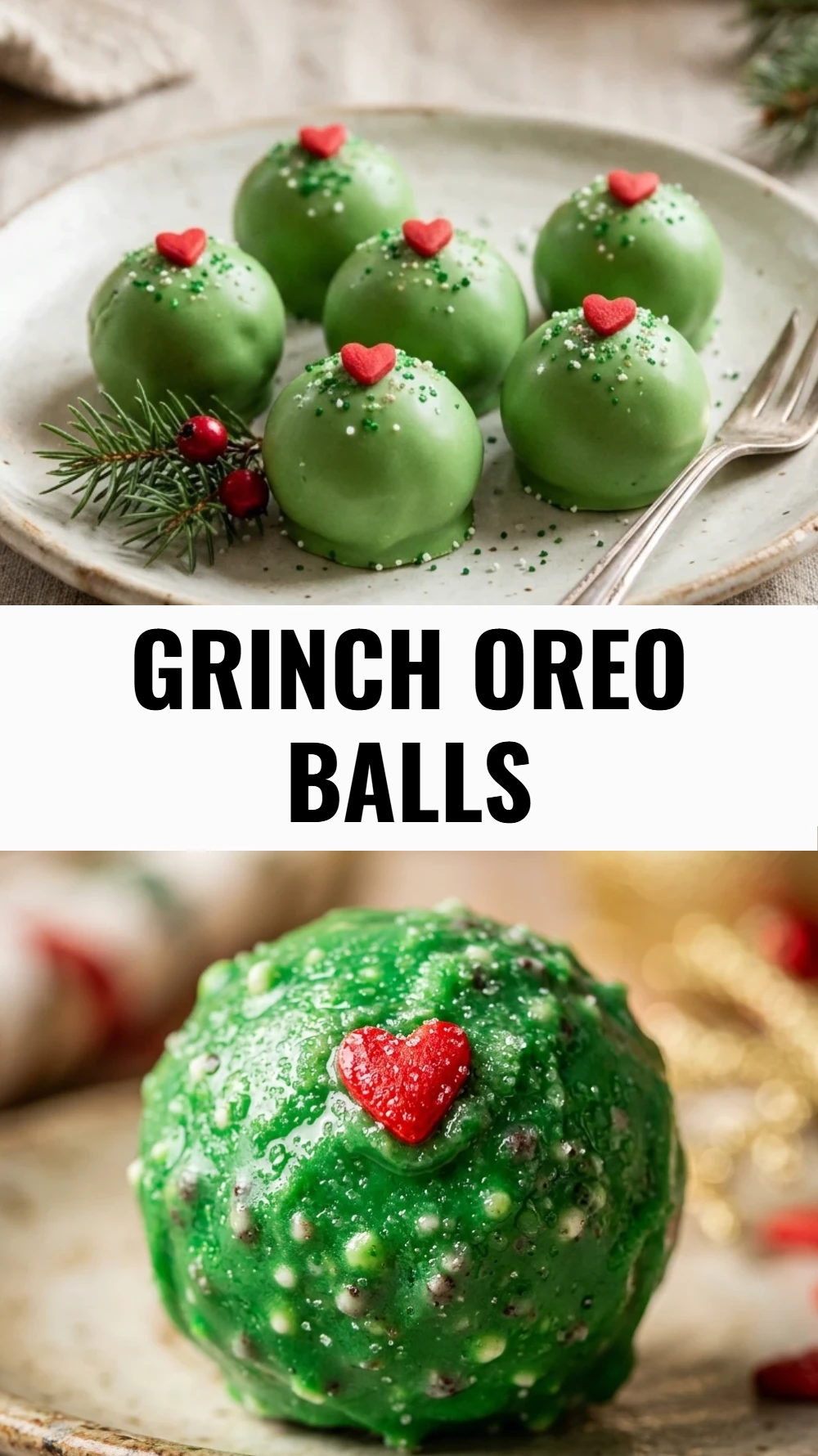 Grinch Oreo Balls