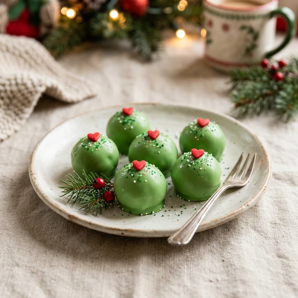 Grinch Oreo Balls