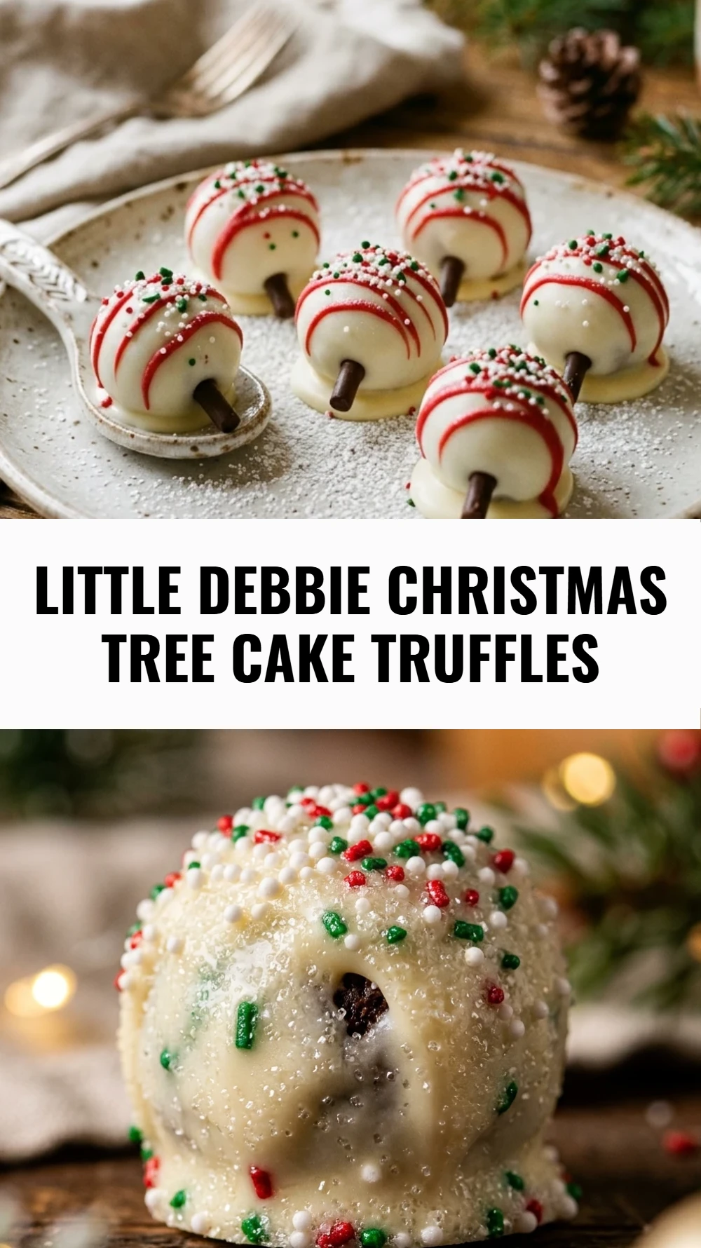 Little Debbie Christmas Tree Cake Truffles