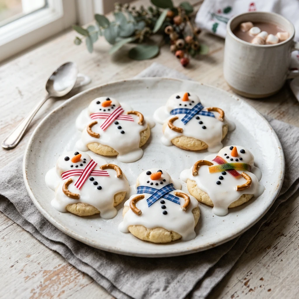 Melted Snowman Cookies