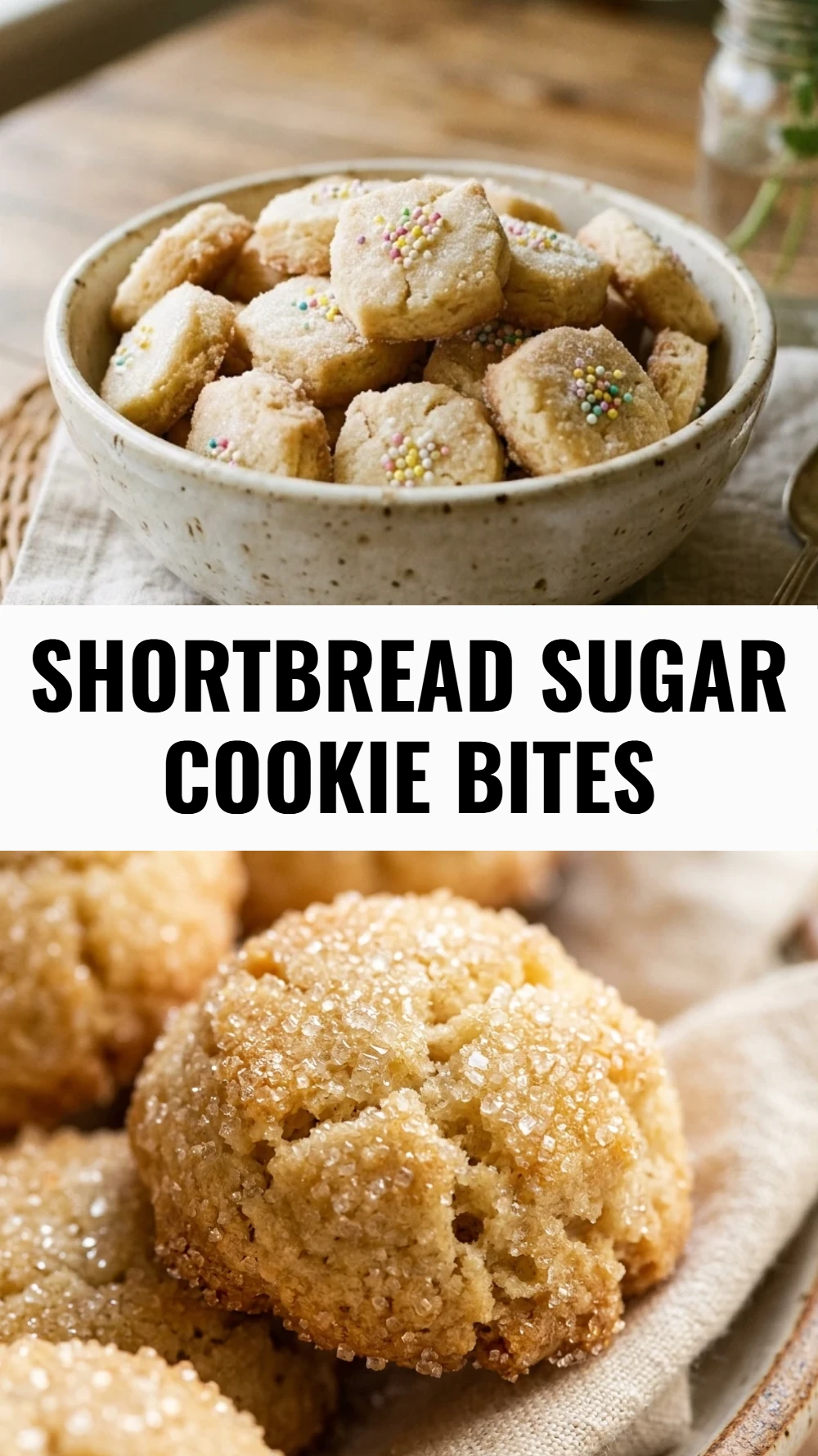 Shortbread Sugar Cookie Bites