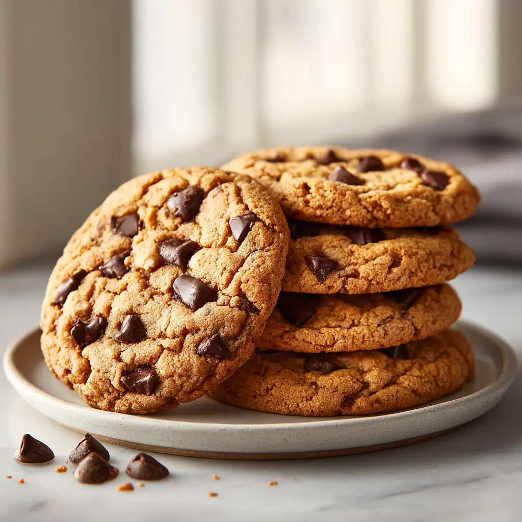 Crispy And Chewy Chocolate Chip Cookies