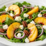 Peach Arugula Salad