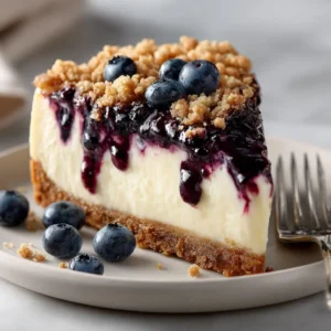 Blueberry Crumble Cheesecake