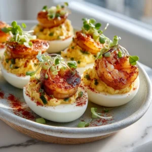 Cajun Shrimp Deviled Eggs