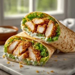 Crispy Chicken Caesar Wrap