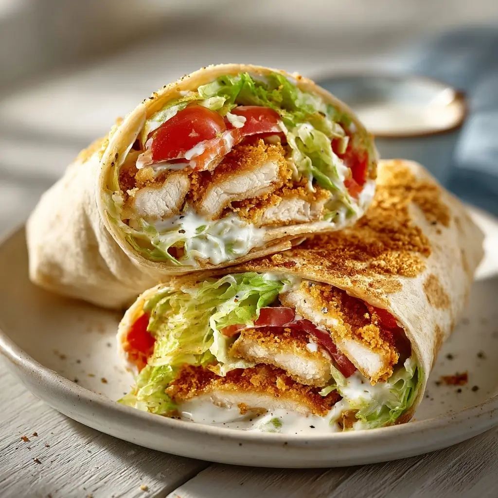 Crispy Chicken Caesar Wrap