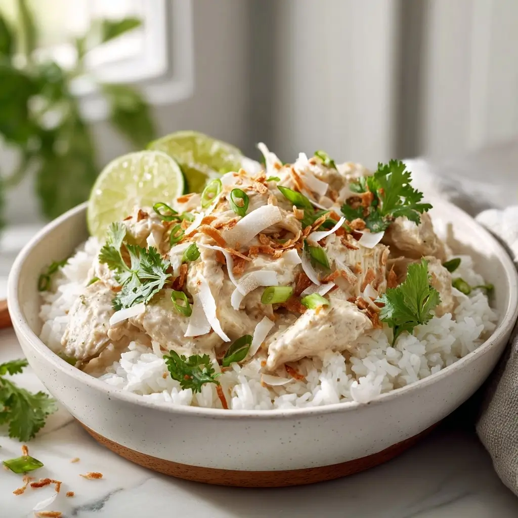 Easy Coconut Chicken Rice Bowl Recipe