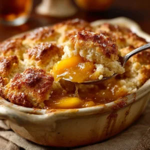 Easy Peach Cobbler With Canned Peaches