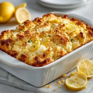 Lemon Cream Cheese Dump Cake