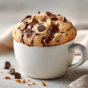 Microwave Chocolate Chip Mug Cookie Recipe
