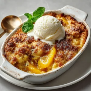 Peach Cobbler Dump Cake