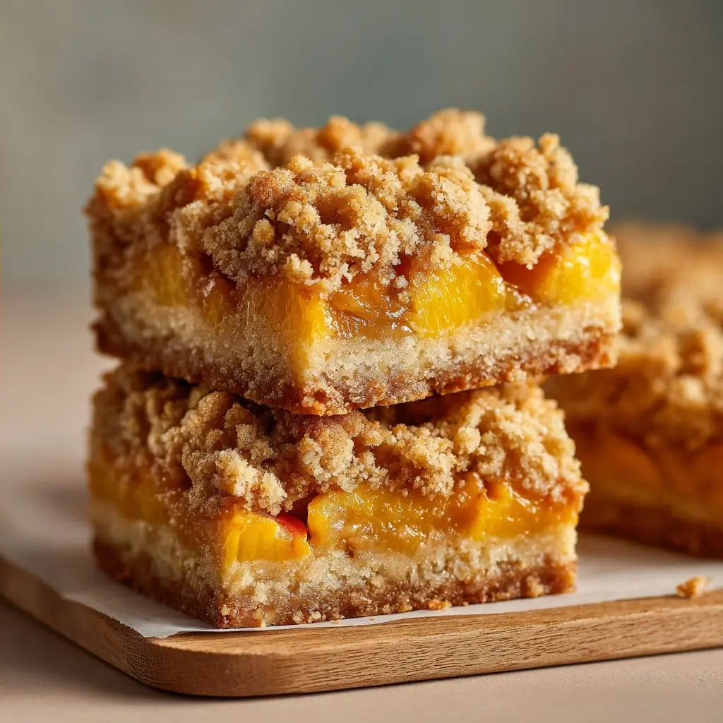 Peach Pie Crumble Bars