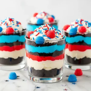 Red, White And Blue Dirt Cups