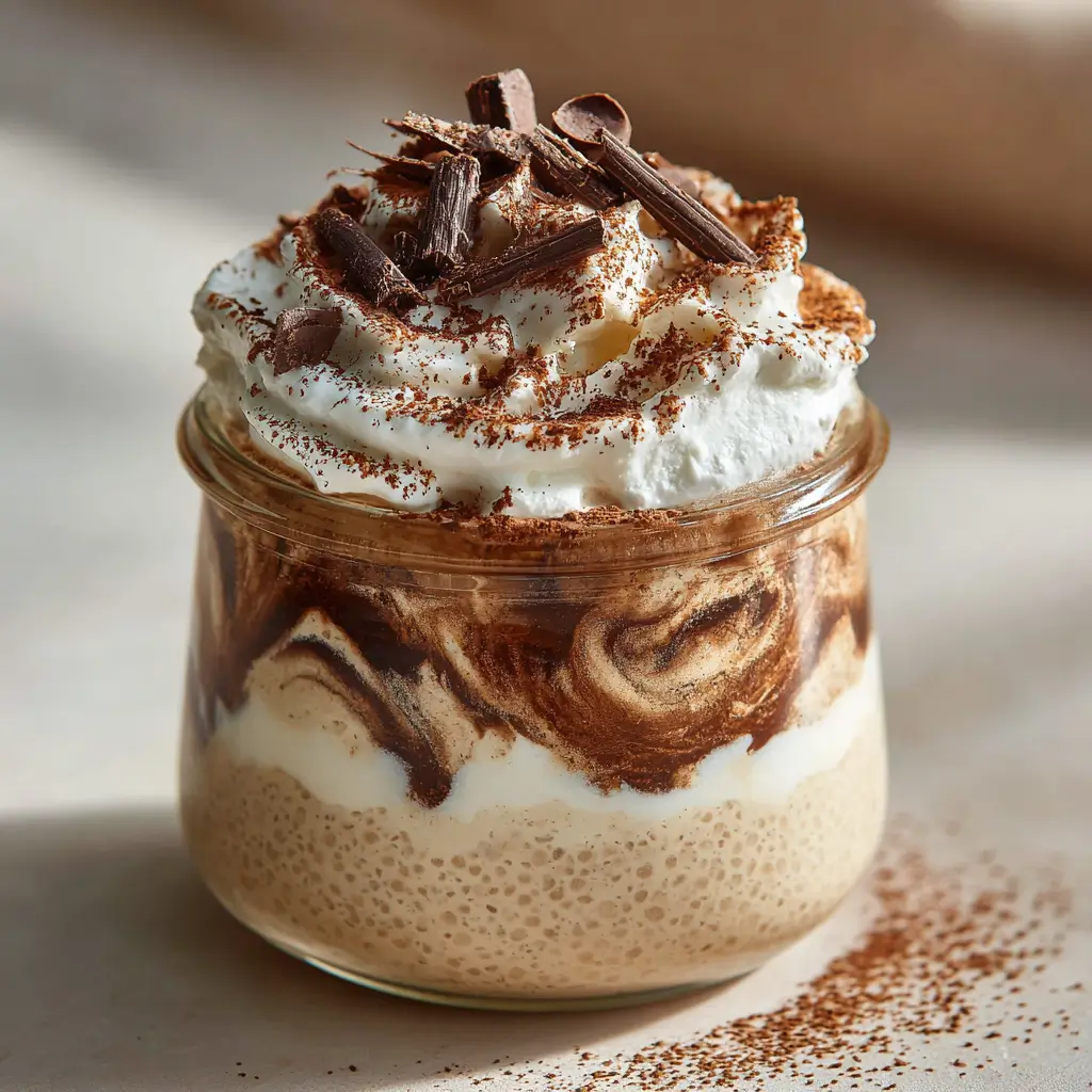 Tiramisu Chia Pudding With Greek Yogurt