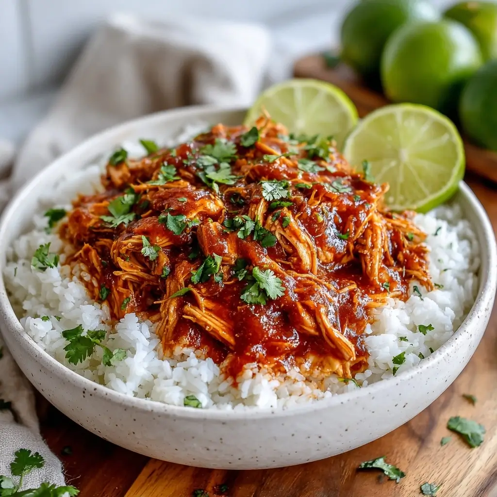 Best Crockpot Salsa Chicken: 4 Ingredients