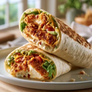 Best Packed Lunch Ideas: Crispy Chicken Wrap