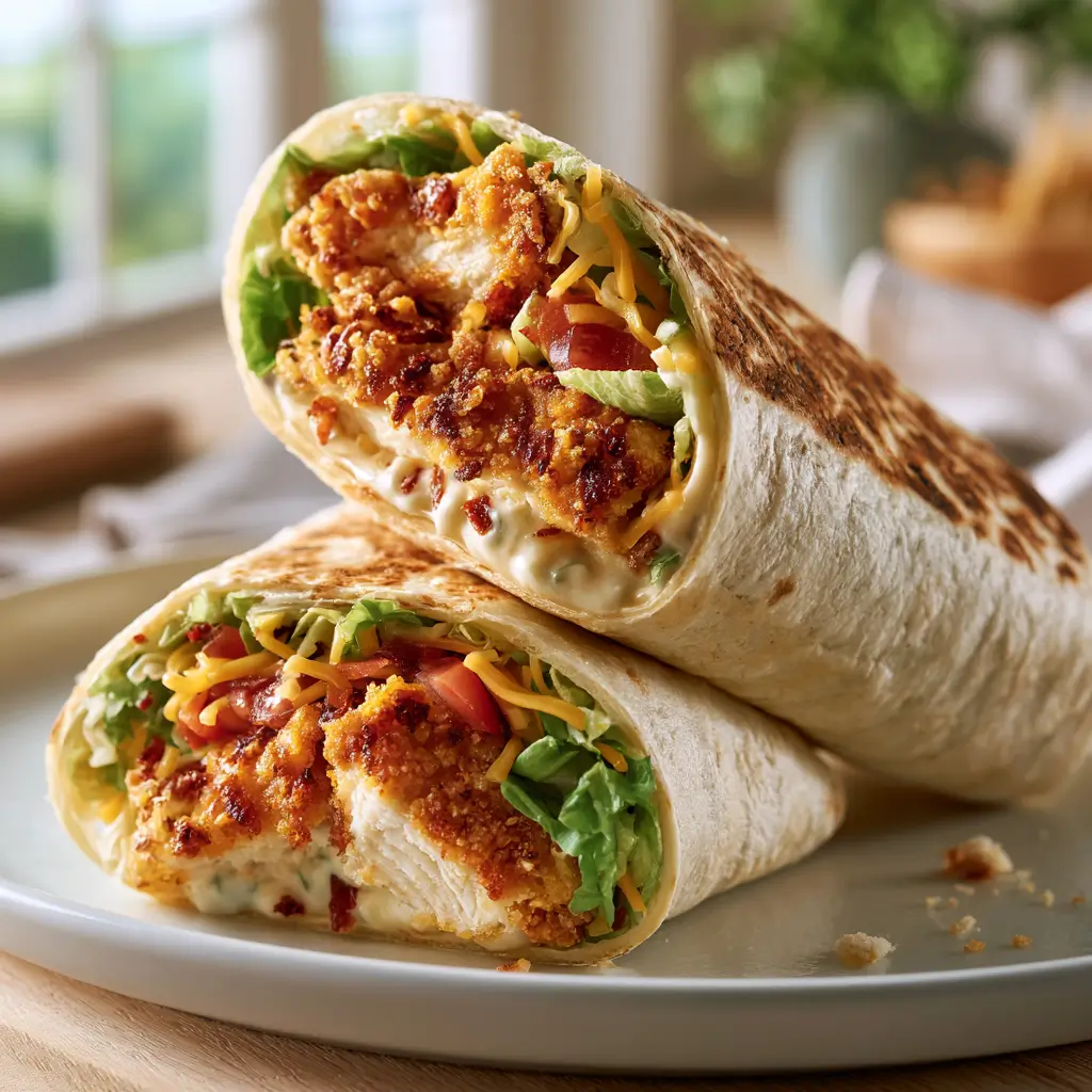 Best Packed Lunch Ideas: Crispy Chicken Wrap