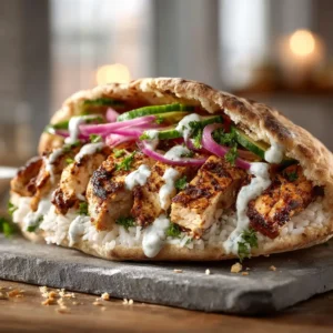 Chicken Shawarma With Creamy Garlic