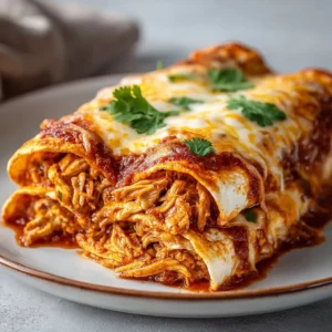 Easy Crockpot Chicken Enchiladas: Cheesy Dinner