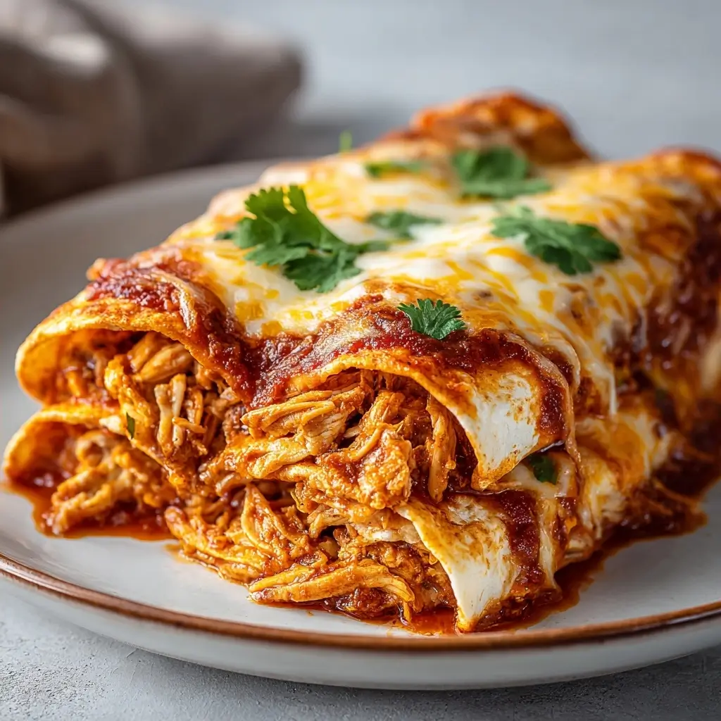 Easy Crockpot Chicken Enchiladas: Cheesy Dinner