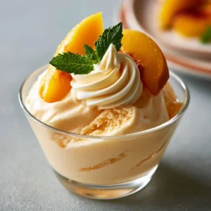 Peach Mousse (light, Creamy & Perfect For Summer)