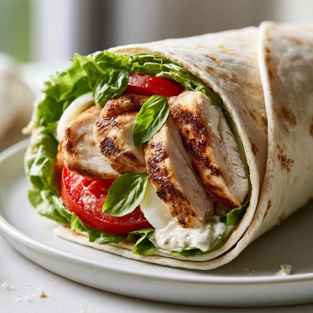 Simple Caprese Chicken Wrap: Fresh Summer Lunch