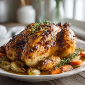 Simple Crockpot Whole Chicken: Set & Forget