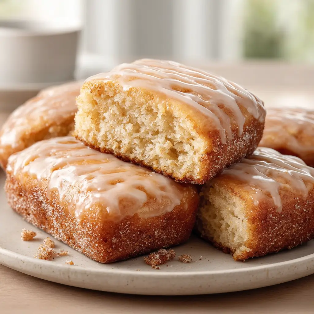Soft Baked Maple Donut Bars
