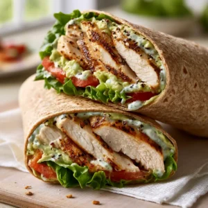 Ultimate Chicken Avocado Wrap: Healthy Lunch