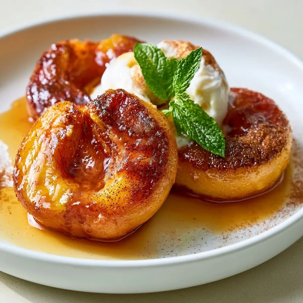 Cinnamon Sugar Baked Peaches Recipe