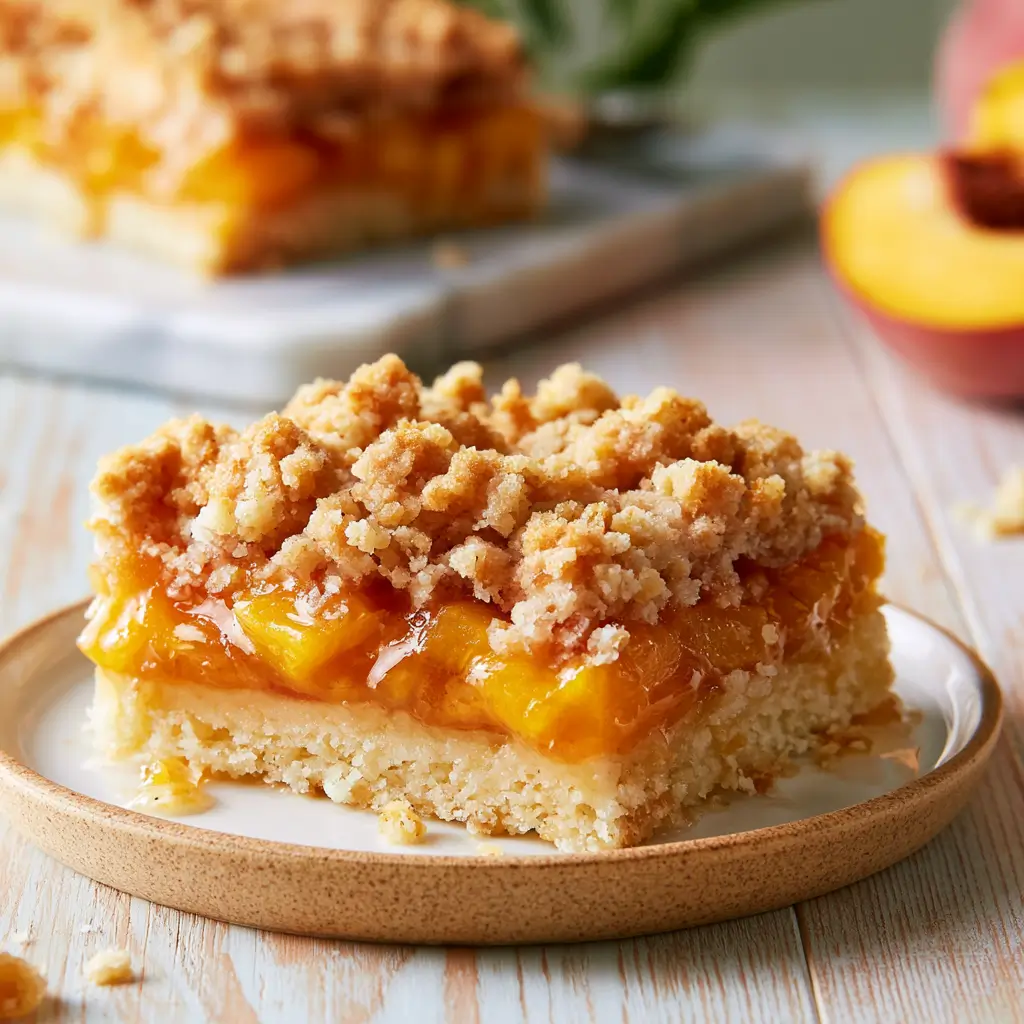 Delicious Peach Pie Bars