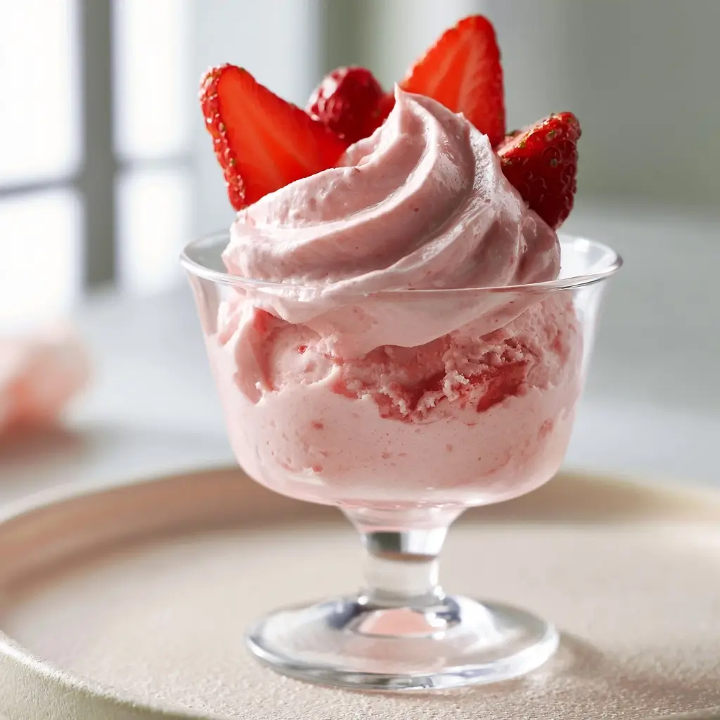 Easy Fresh Strawberry Mousse
