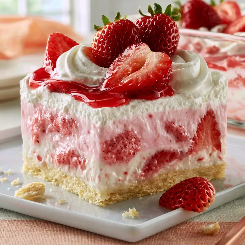 Easy No Bake Strawberry Delight
