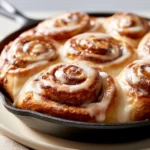 Golden Cinnamon Roll Skillet Rolls For Sunday Baking