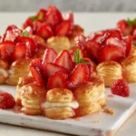 Homestyle Fresh Strawberry Pastry Blooms For A Crowd