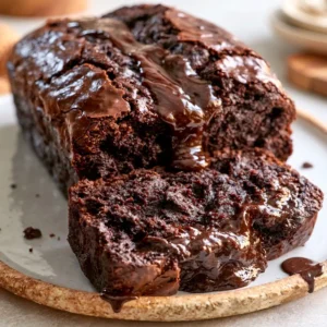 Hot Fudge Brownie Bread