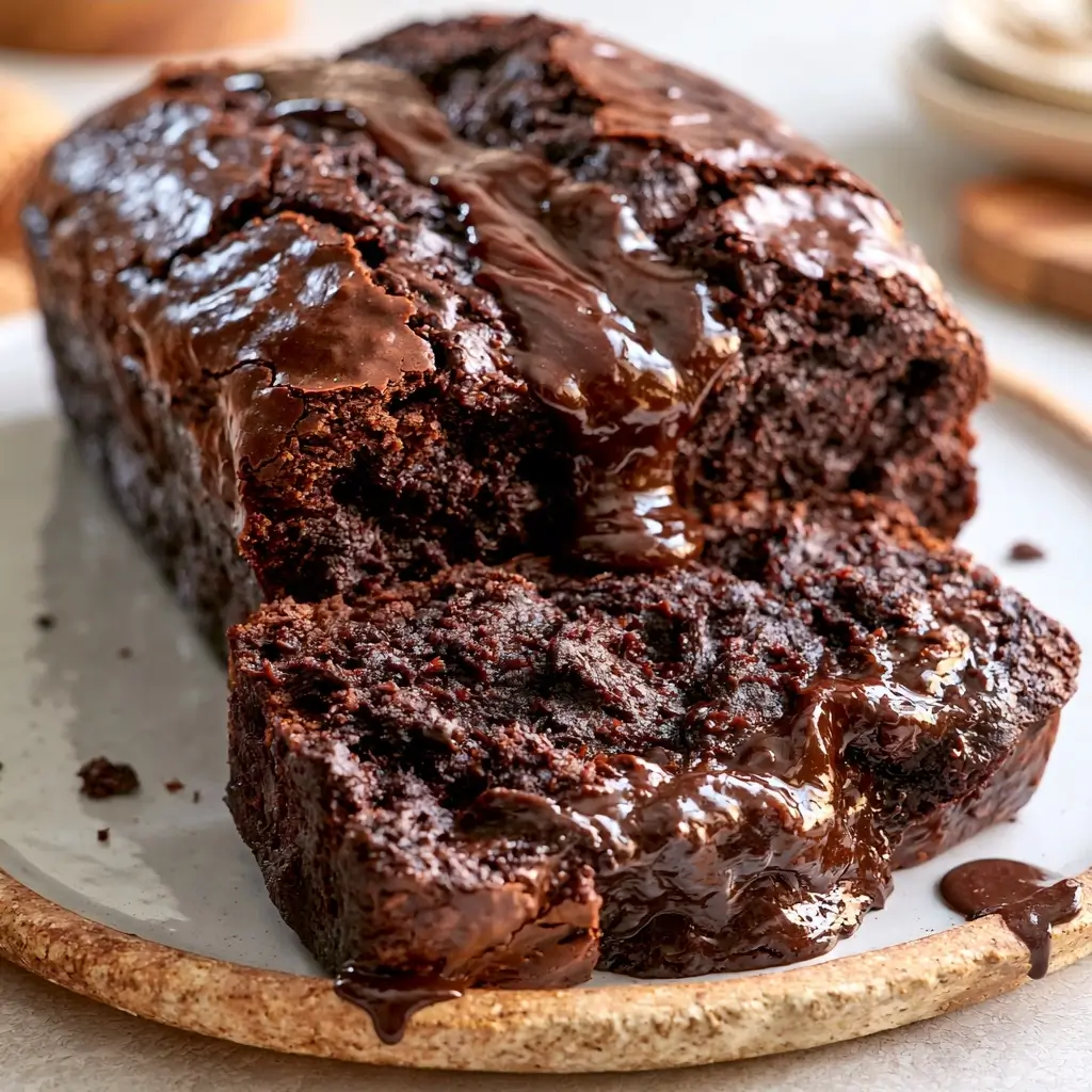 Hot Fudge Brownie Bread