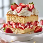 Melt In Your Mouth Strawberry Shortcake Poke Cake For Afternoon Tea