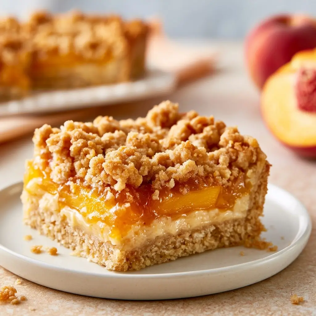 Peach Crumb Bars