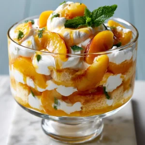 Peaches & Cream Trifle