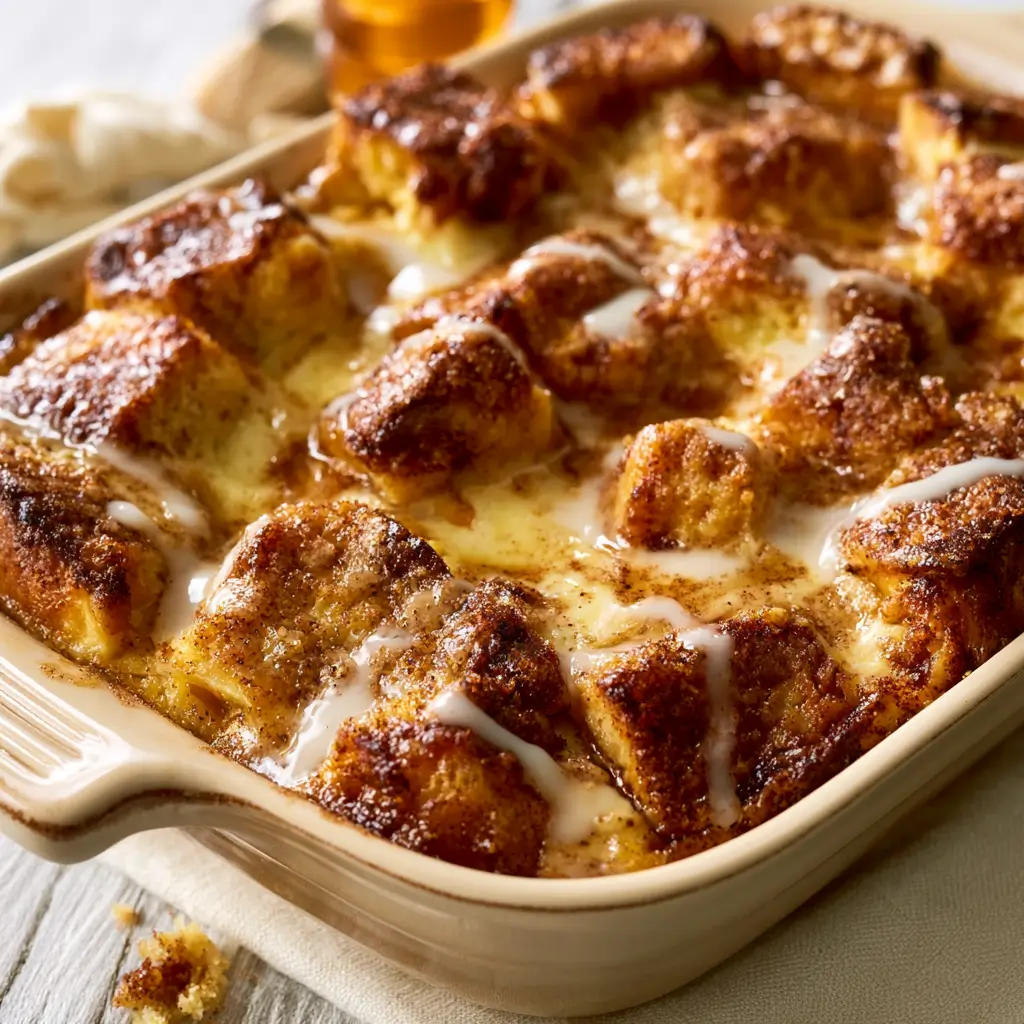Show Stopping Cinnamon Sugar Bread Pudding For Potlucks