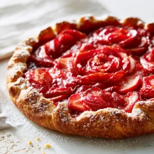 Strawberry Rose Galette For Special Occasions
