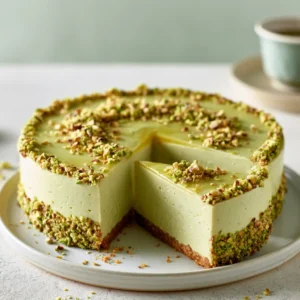 Creamy Pistachio Cheesecake
