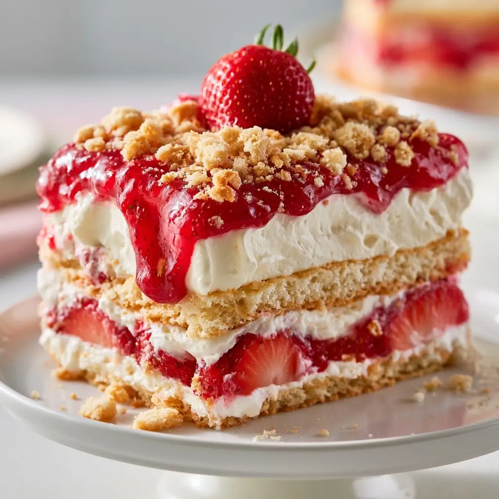 Dazzling Strawberry Icebox Cake For Bake Sales