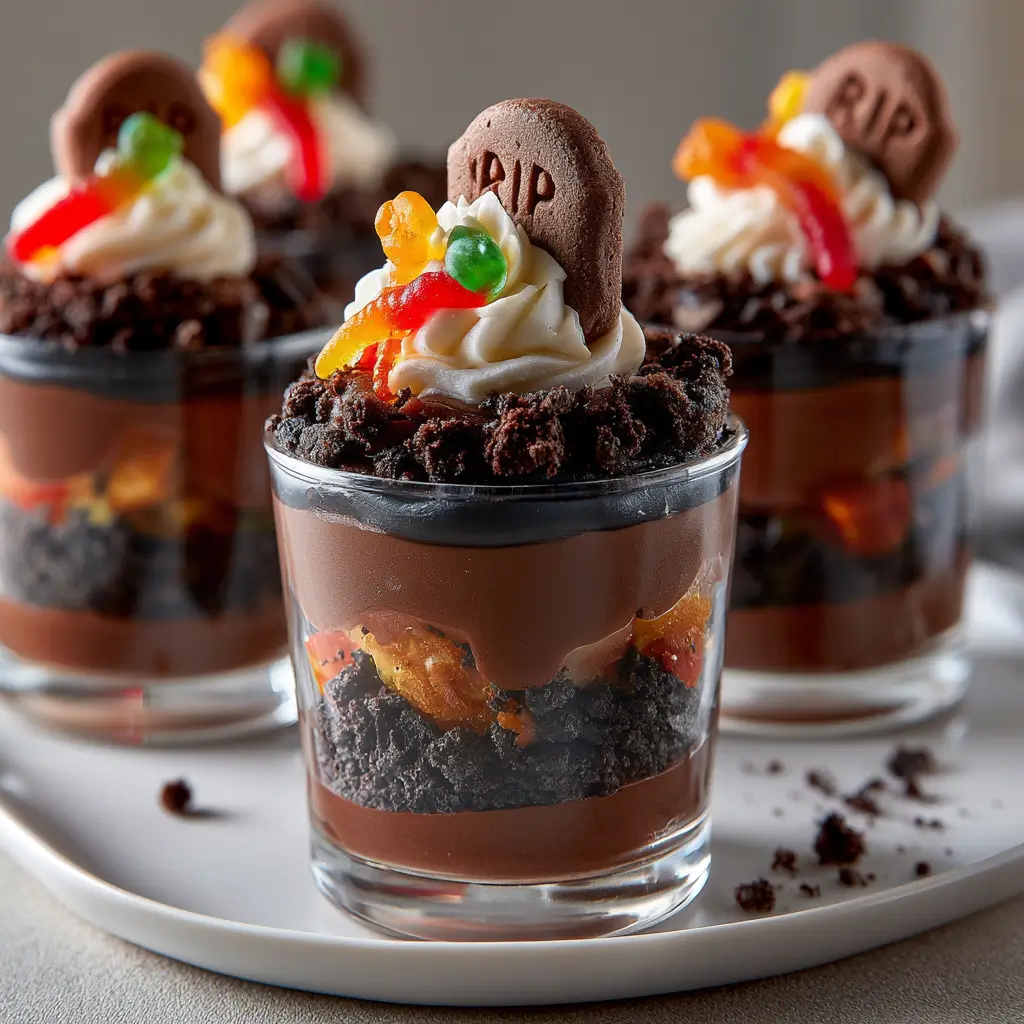 Halloween Dirt Cups Recipe Spooky Graveyard Treat
