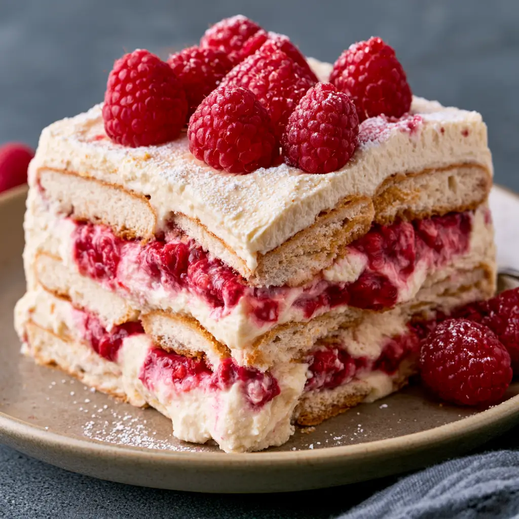Raspberry Icebox Cake